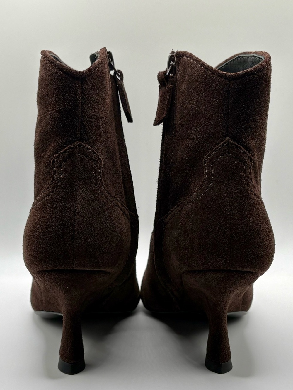 Simkhai Shadow Western Suede Ankle Boots Cacao 6 - Picture 3 of 10